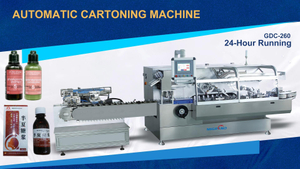 GDC-260 High Speed Bottle Cartoning Machine For Pharmaceutical Manufactory