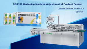 GDC130 Cartoning Machine Adjustment of Product Feeder