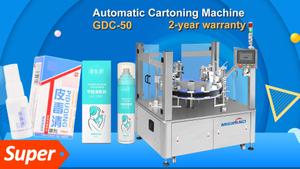 GDC-50 Automatic Spray Vial Cartoning Machine For Cosmetic